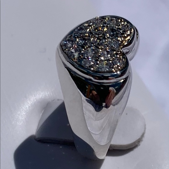 Beautiful Hart Ring With Hi End Cubic Zirconium ❤️ - Picture 5 of 12